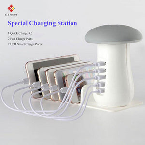 Multi Port Charging Dock & Lamp