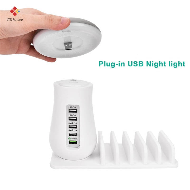 Multi Port Charging Dock & Lamp