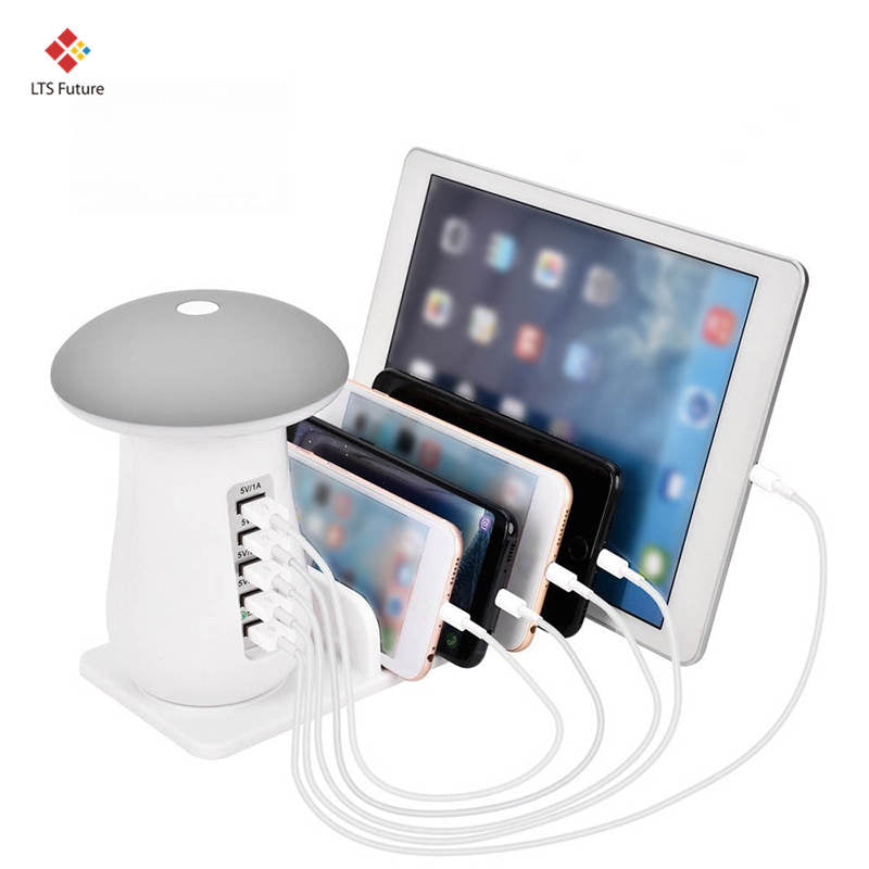 Multi Port Charging Dock & Lamp