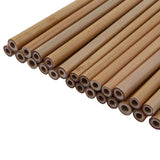 25 REUSABLE BAMBOO STRAWS